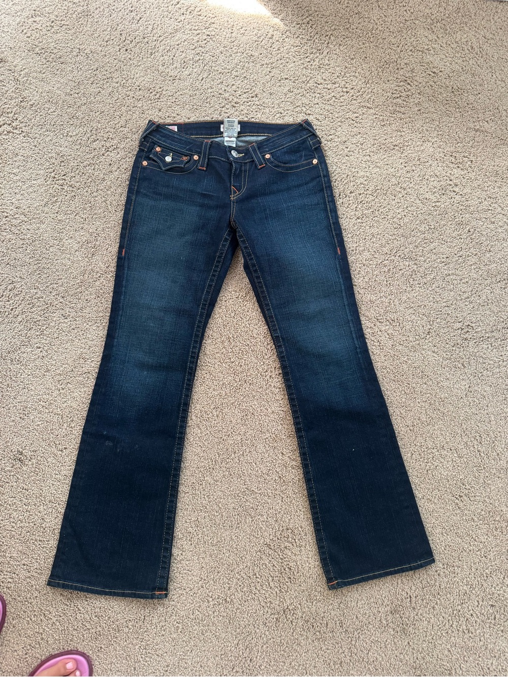 True Religion Dark Blue Bootcut Jeans